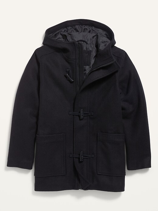 View large product image 1 of 2. Soft-Brushed Hooded Toggle Coat For Boys