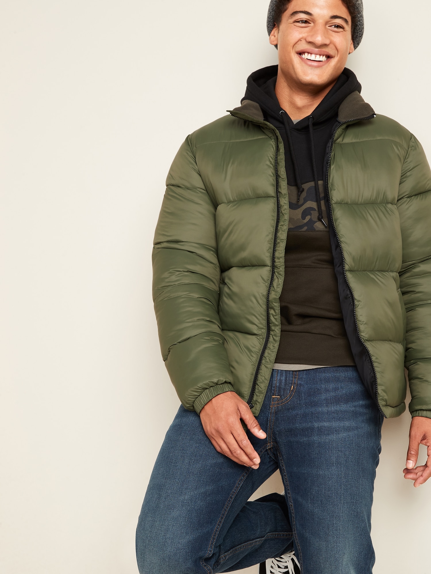 Download Frost-Free Zip-Front Puffer Jacket for Men | Old Navy