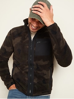 old navy mens sherpa hoodie