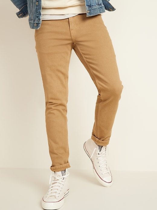 Image number 1 showing, Relaxed Slim Taper Built-In Flex Garment-Dyed Jeans