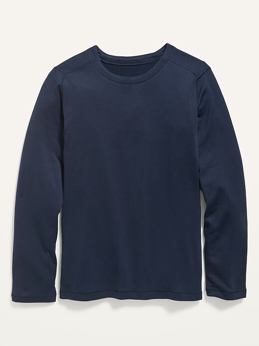 View large product image 1 of 2. Go-Dry Long-Sleeve Base Layer Tee For Boys