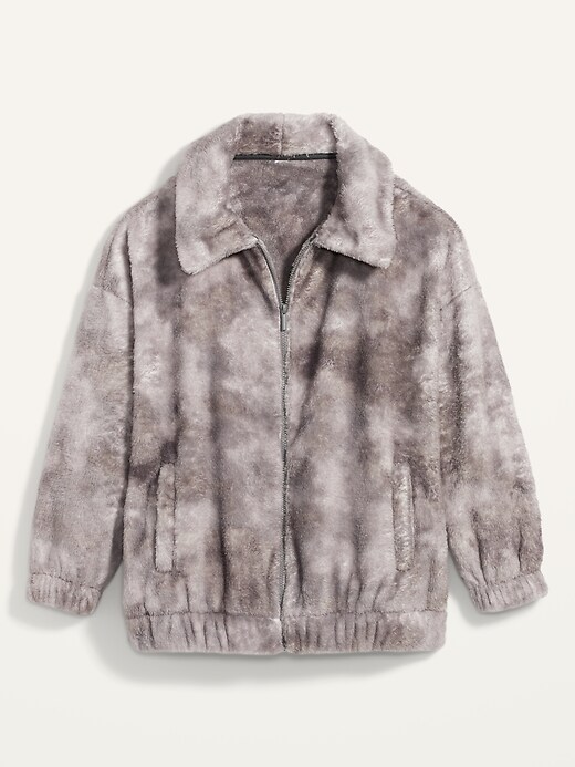 Image number 4 showing, Cozy Teddy Sherpa Zip Lounge Jacket