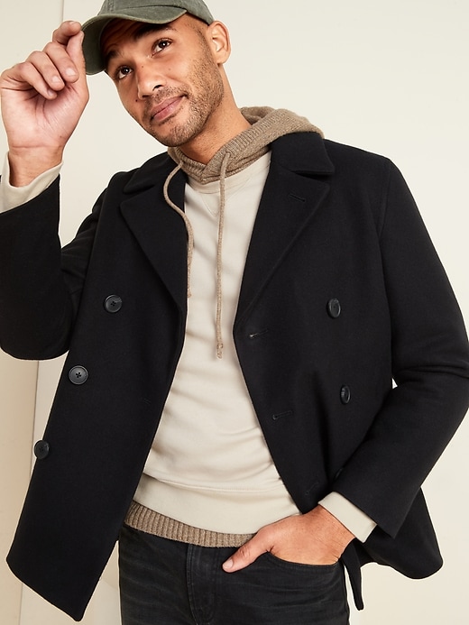 View large product image 1 of 3. Soft-Brushed Peacoat