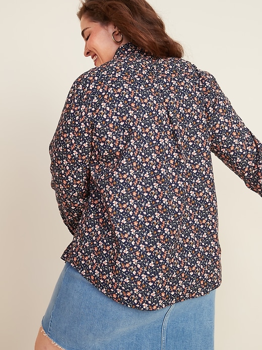 Image number 2 showing, Relaxed Plus-Size No-Peek Stretch Shirt