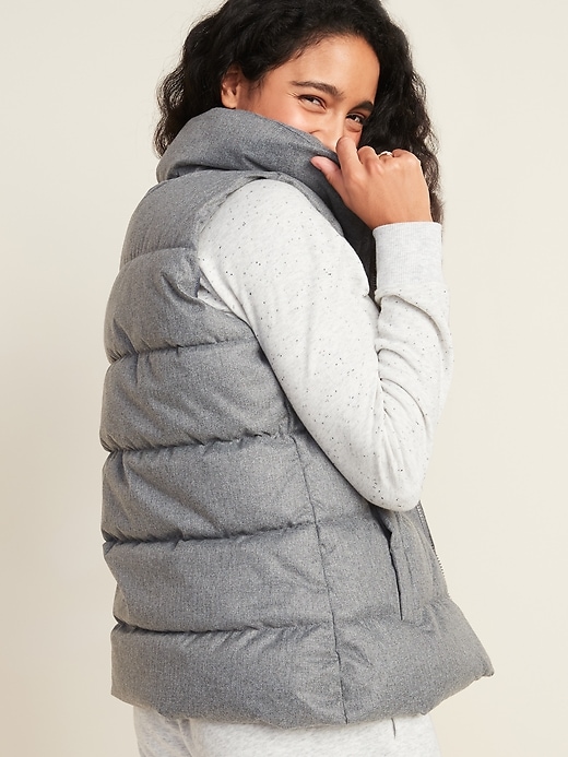 View large product image 2 of 3. Frost-Free Textured Puffer Vest for Women
