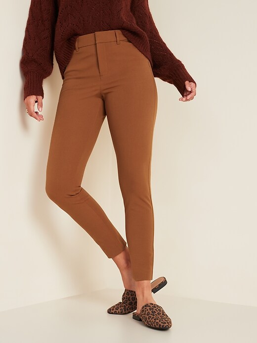 View large product image 1 of 3. High-Waisted Pixie Ankle Pants for Women