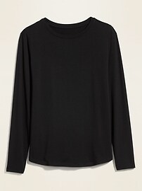 View large product image 3 of 3. Luxe Long-Sleeve T-Shirt for Women