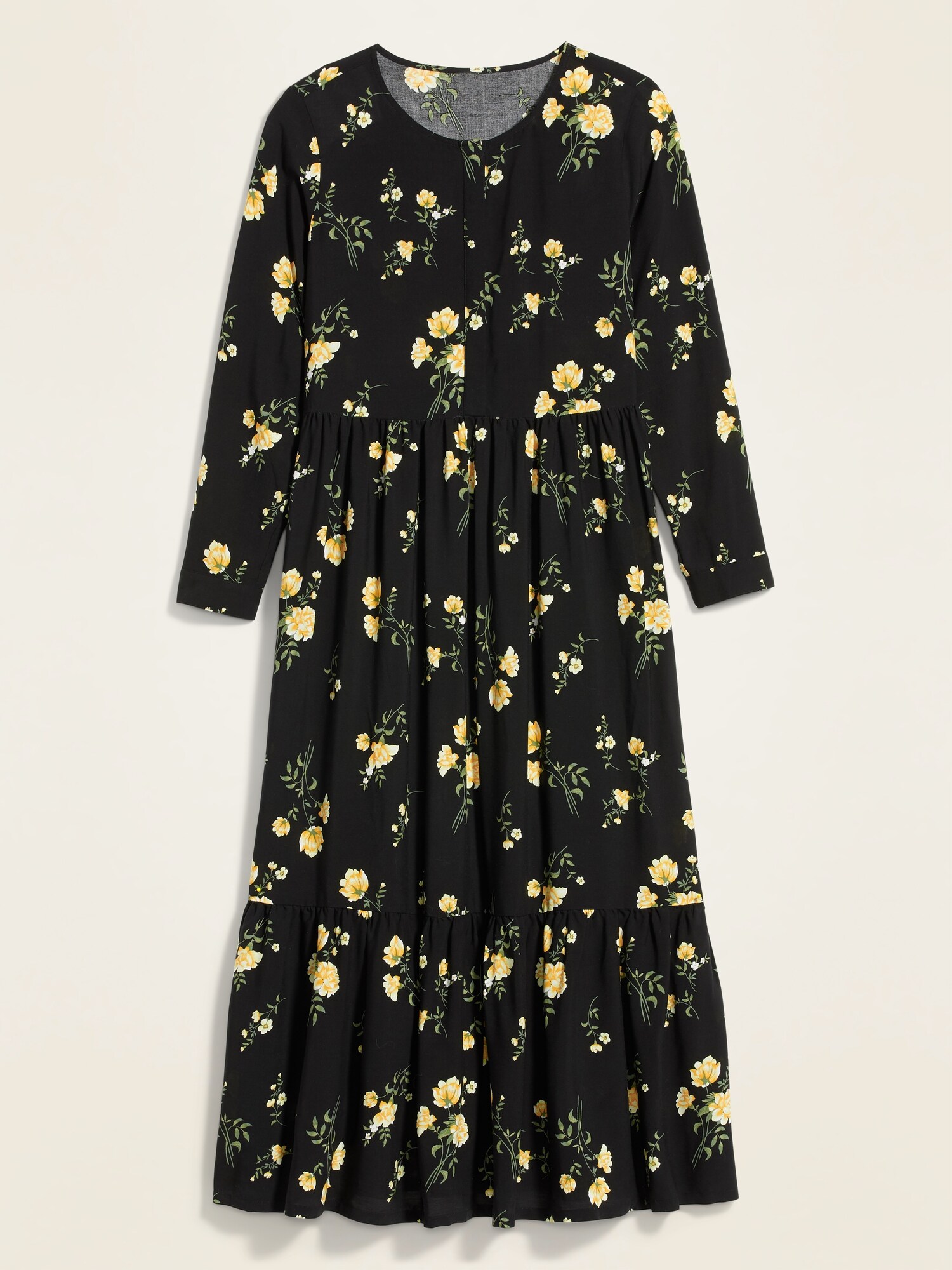 Floral-Print Maxi Tiered-Hem Swing Dress for Women | Old Navy
