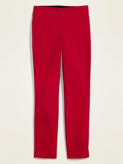 Image number 2 showing, High-Waisted Twill Super Skinny Ankle Pants