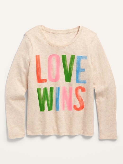 View large product image 1 of 1. Long-Sleeve Graphic Tee for Girls