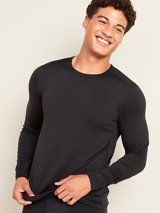 Image number 1 showing, Go-Dry Cool Odor-Control Long-Sleeve Base Layer Tee