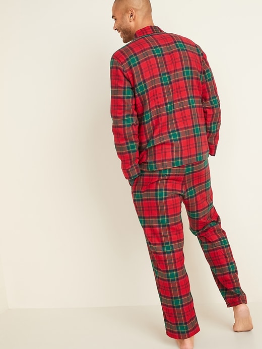 Image number 2 showing, Plaid Flannel Pajama Set