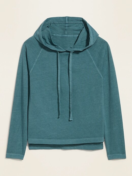 View large product image 2 of 2. Lightweight Specially Dyed Jersey Pullover Hoodie