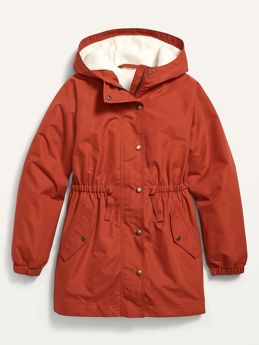 Old Navy Water-Resistant Hooded Parka for Girls. 1