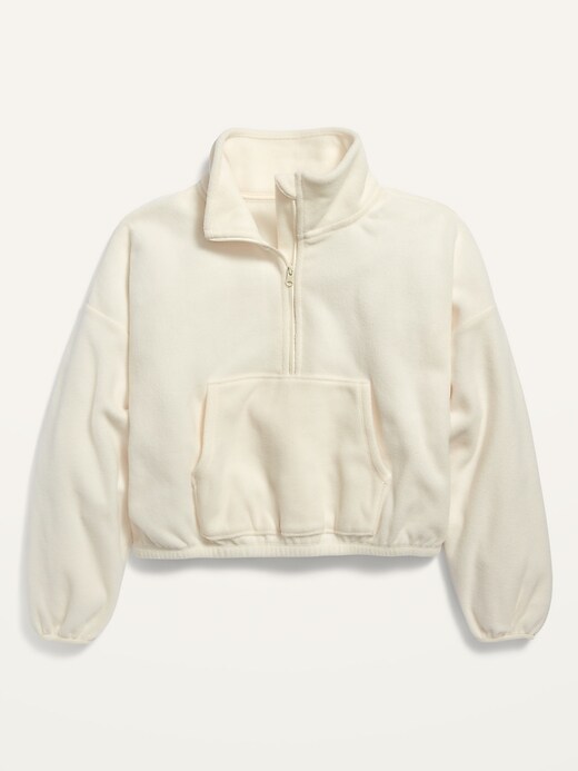 View large product image 1 of 1. Go-Warm Micro Fleece 1/2-Zip Pullover for Girls