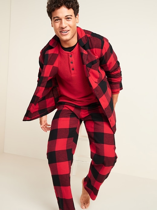 View large product image 1 of 3. Plaid Flannel Pajama Set