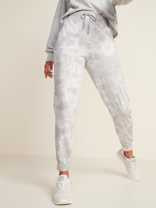 View large product image 1 of 3. High-Waisted Specially-Dyed Lightweight Jogger Pants