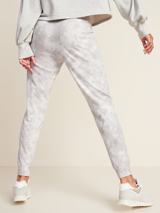 View large product image 2 of 3. High-Waisted Specially-Dyed Lightweight Jogger Pants