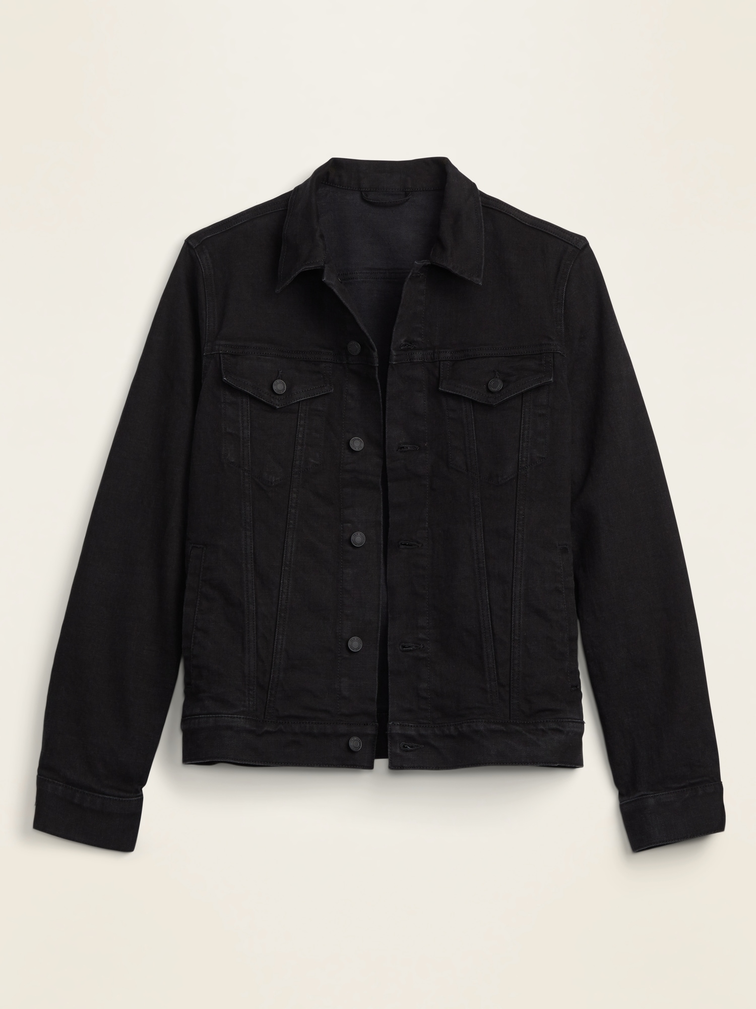 Built-In Flex Black Jean Jacket for Men | Old Navy
