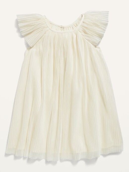 View large product image 1 of 1. Pleated Crinkle Swing Dress for Toddler Girls