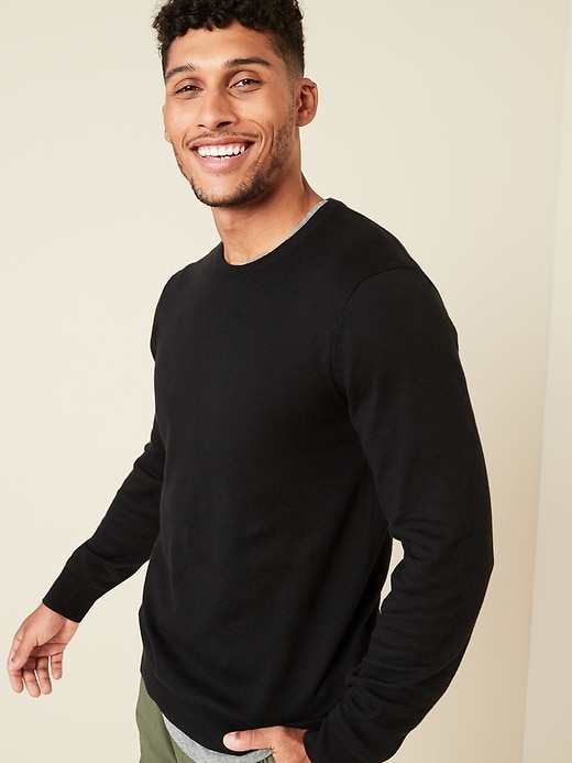 Image number 1 showing, Cotton Crew-Neck Sweater