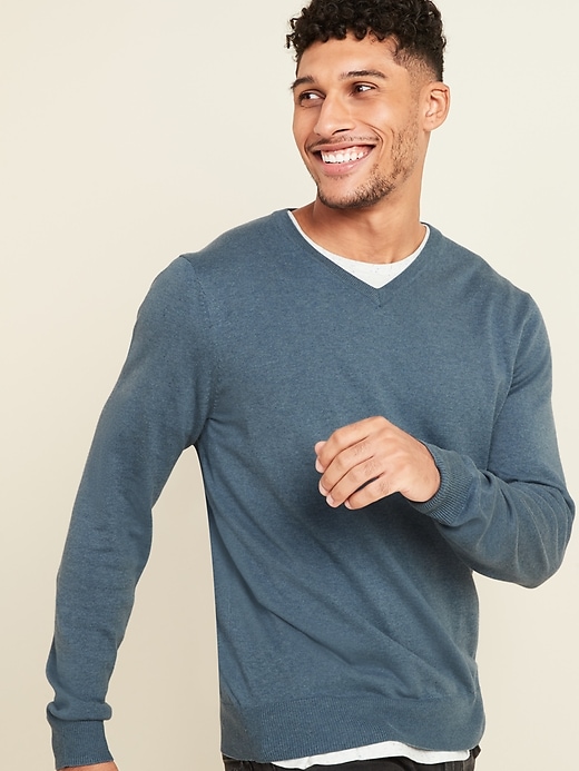 Image number 1 showing, Soft-Washed V-Neck Sweater