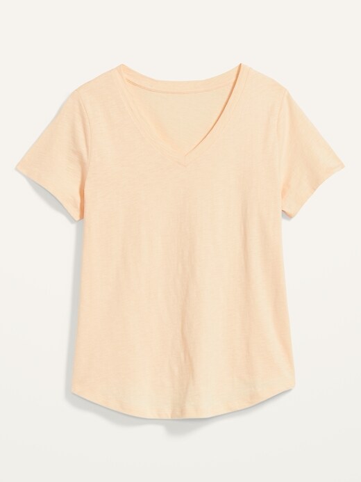 Image number 4 showing, EveryWear Slub-Knit V-Neck T-Shirt for Women