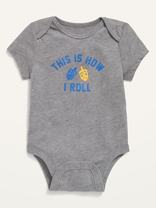 View large product image 1 of 2. Unisex Holiday-Graphic Bodysuit For Baby
