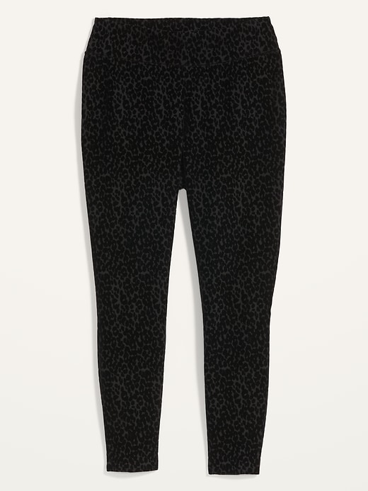 Image number 4 showing, High-Waisted Stevie Secret-Slim Leopard-Print Plus-Size Pants