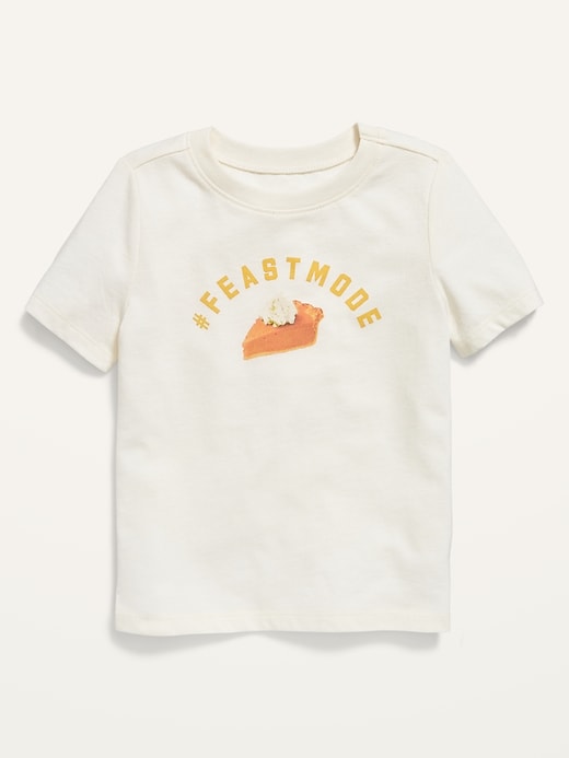 View large product image 1 of 2. Unisex Thanksgiving Graphic Short-Sleeve Tee for Toddler