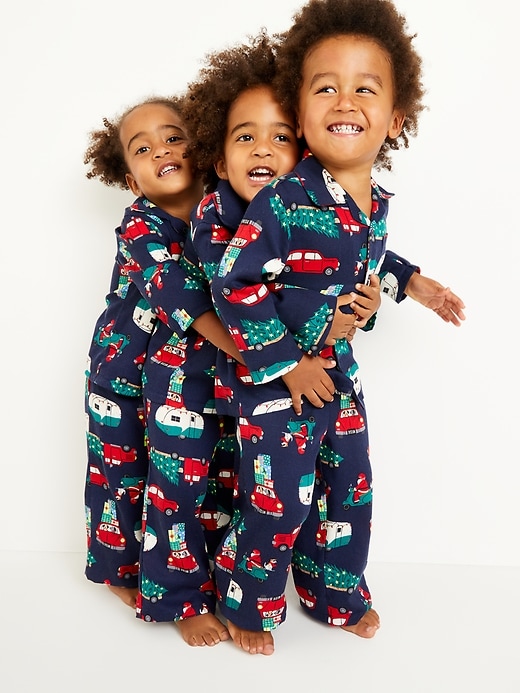 View large product image 1 of 3. Unisex Holiday-Print Pajama Set for Toddler
