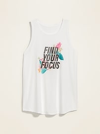 View large product image 3 of 3. Graphic Muscle Plus-Size Tank Top