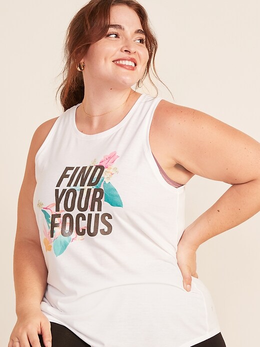View large product image 1 of 3. Graphic Muscle Plus-Size Tank Top