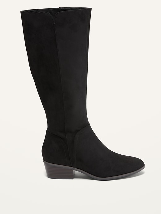 Image number 4 showing, Faux-Suede Tall Boots