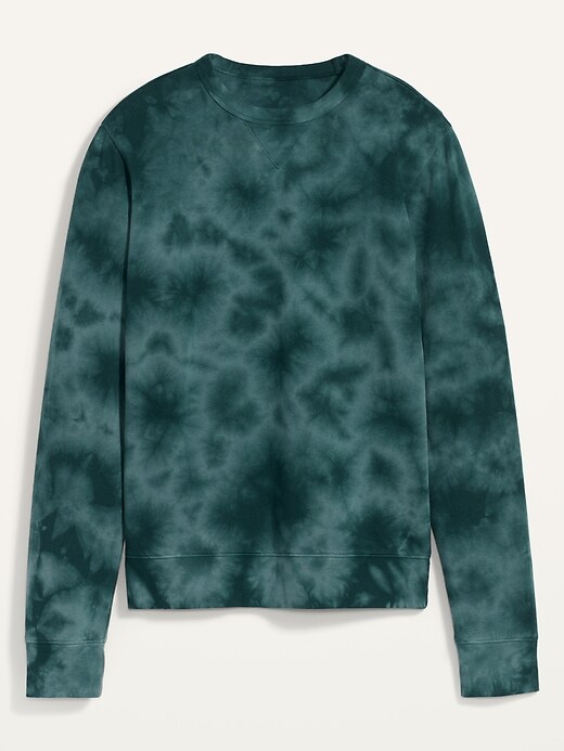 View large product image 2 of 2. Vintage Tie-Dyed Gender-Neutral Crew-Neck Sweatshirt for Adults