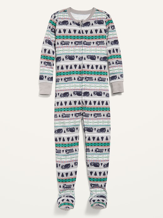 View large product image 1 of 2. Fair Isle Footie Pajama One-Piece for Toddler & Baby