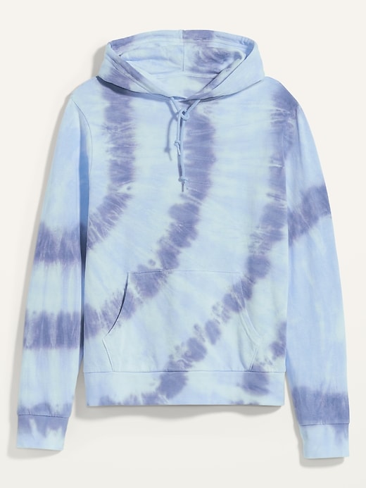 View large product image 2 of 2. Vintage Tie-Dyed Gender-Neutral Pullover Hoodie for Adults