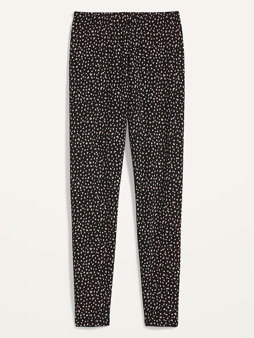 Image number 4 showing, High-Waisted Cozy-Lined Cheetah Print Leggings for Women