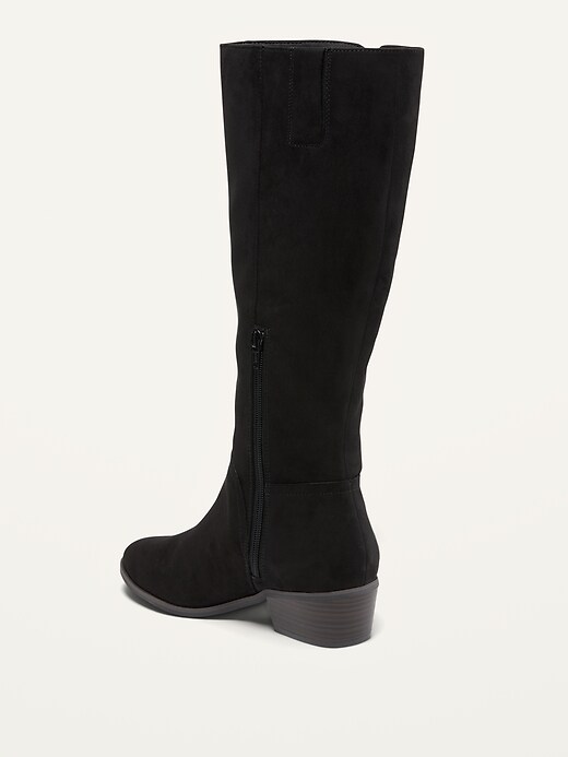 Image number 3 showing, Faux-Suede Tall Boots