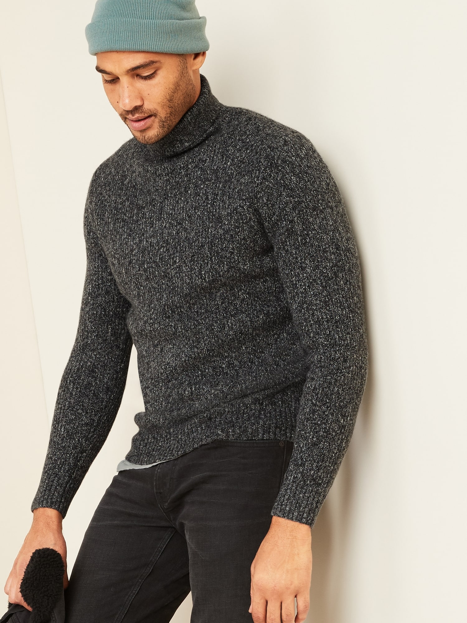 Textured Roll-Neck Sweater for Men | Old Navy