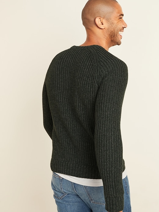 Image number 2 showing, Textured Rib-Knit Crew-Neck Sweater