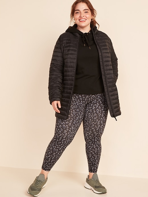View large product image 1 of 3. Go-H20 Water-Resistant Long Plus-Size Puffer Jacket
