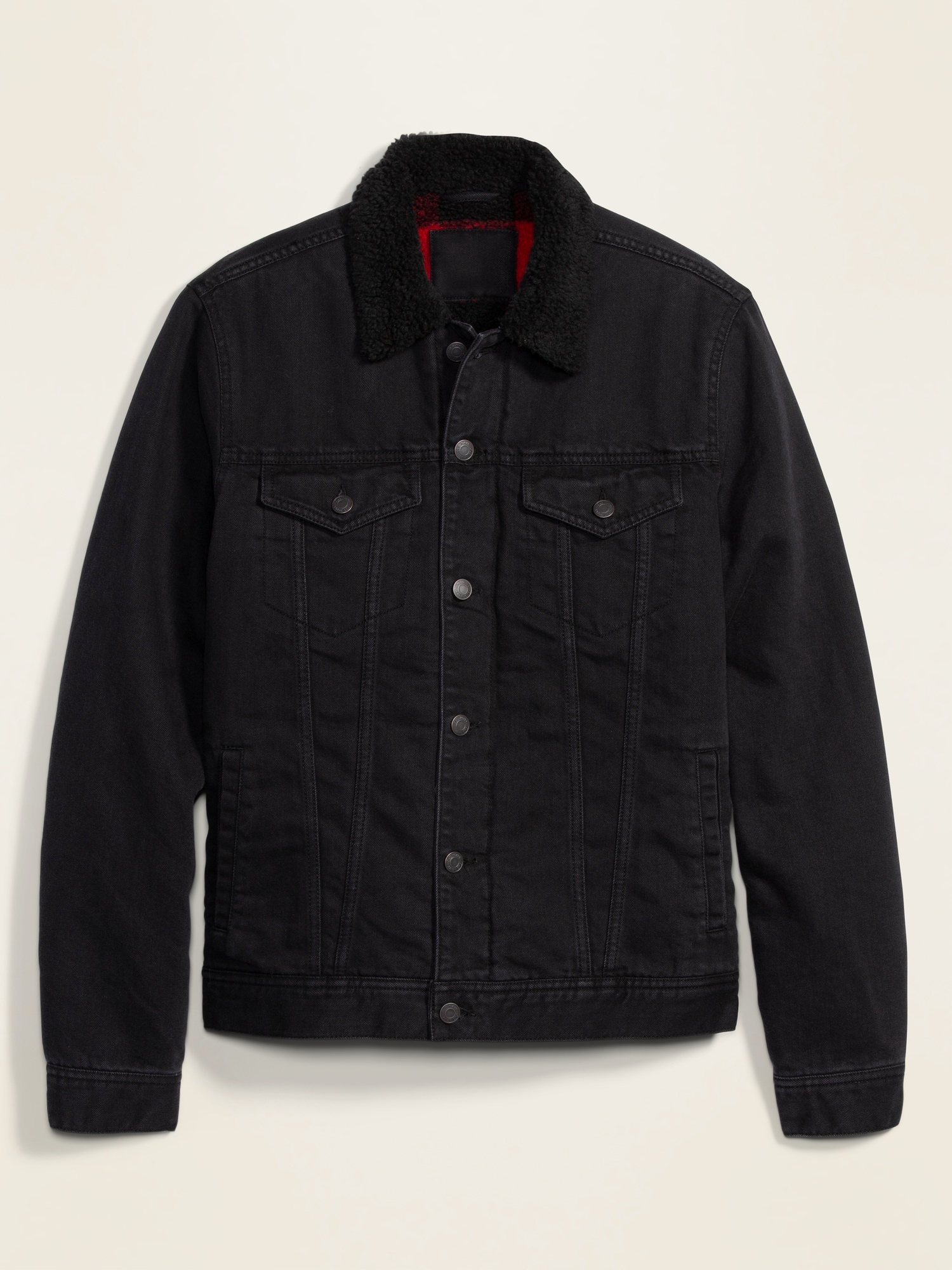 old navy sherpa lined jean jacket