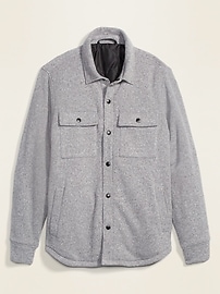 View large product image 3 of 3. Sweater-Fleece Shirt Jacket