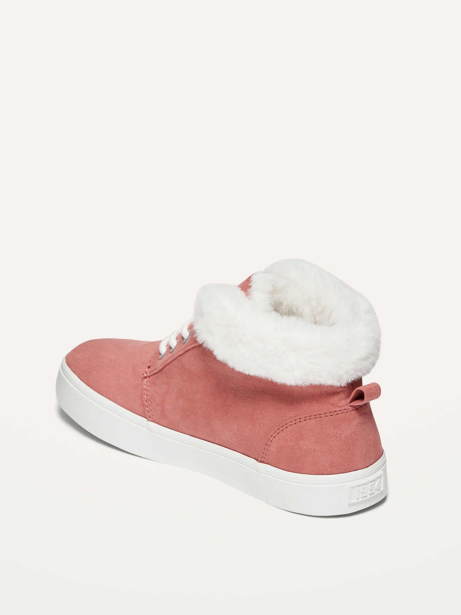 Faux Fur Lined Pink High Tops For Girls Old Navy 1198