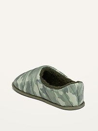View large product image 3 of 3. Gender-Neutral Quilted Sherpa-Lined Slippers For Kids