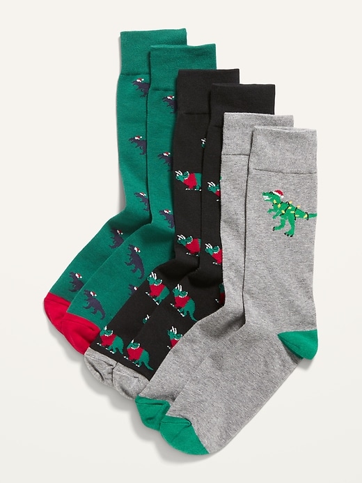 View large product image 1 of 1. Christmas Statement Socks 3-Pack