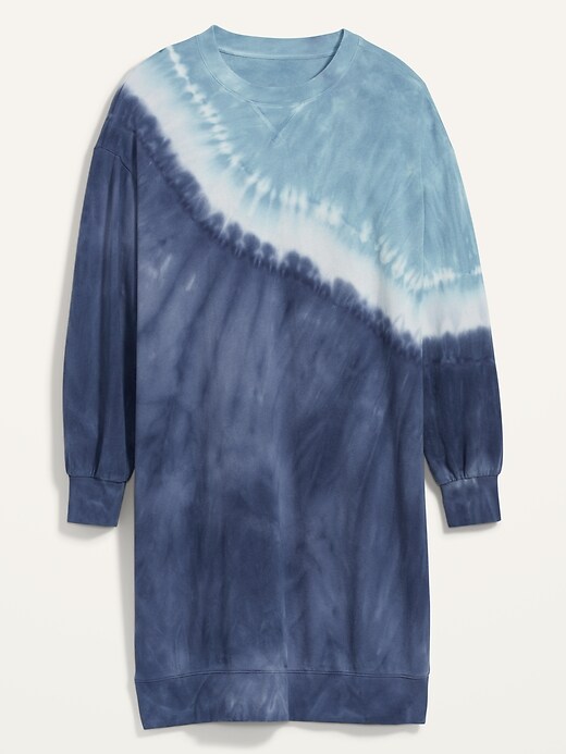 Image number 4 showing, Vintage Specially Dyed Plus-Size Sweatshirt Shift Dress