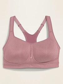 View large product image 3 of 3. High-Support Mesh-Trim Plus-Size Sports Bra