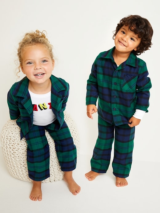 baby plaid pajama pants